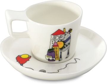 Комплект 2 чаши+чинийки espresso Codriez