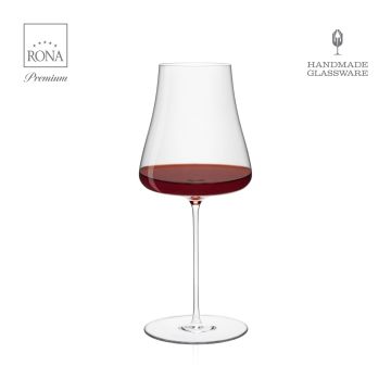 „RONA Premium AURA 700 ml ръчно изработена чаша за вино – комплект 2 бр. в луксозна кутия“