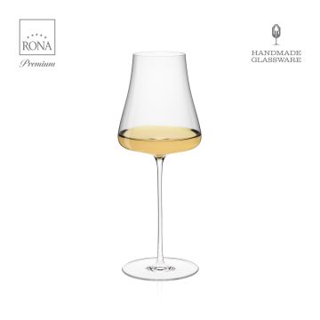 „RONA Premium AURA 450 ml ръчно изработена чаша за вино – комплект 2 бр. в луксозна кутия“