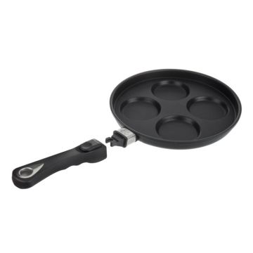 AMT тиган за палачинки Ø 26 см със сменяема дръжка и Lotan незалепващо покритие (Titanium)