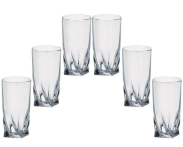 BOHEMIA чаши високи Куадро кристал 6ца 350мл