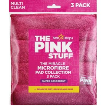 THE PINK STUFF кърпи микрофибър Super absorbent 3бр