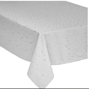 Atmosphera Коледна покривка 140х240 сива сребърни звезди