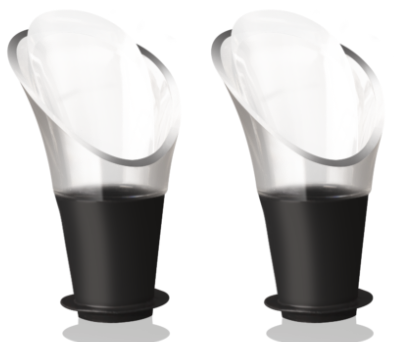 VacuVin кристална наливка за вино 2бр