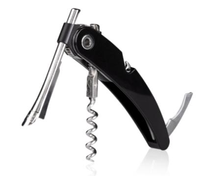 VacuVin тирбушон с едно изтегляне черен