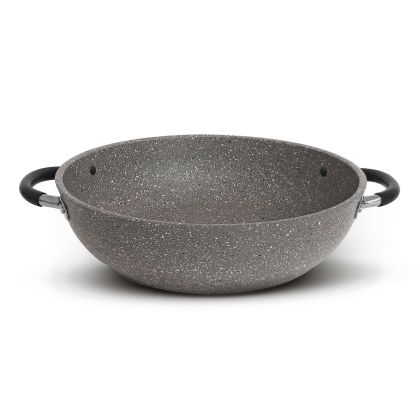 Flonal Monolite Induction тенджера с две дръжки, Ø28/32 cm, с каменно покритие и индукционно дъно – Made in Italy