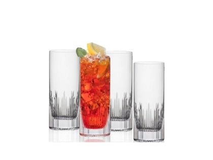 RONA Diamond комплект 4 високи кристални чаши 370 ml