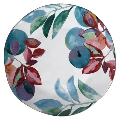 Maxwell & Williams Samba Round Platter Ø 35 cm – цветно stoneware плато с органично оформен ръб и флорален мотив