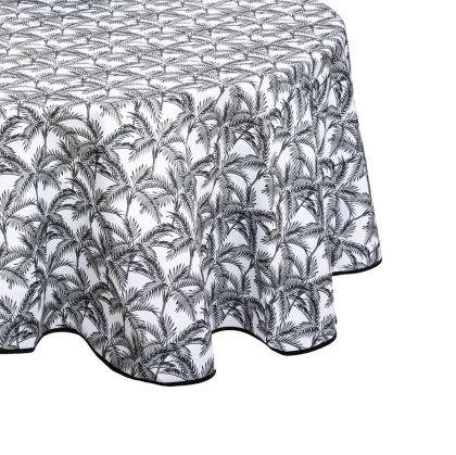 Atmosphera кръгла покривка Ø 180 cm от полиестер – черна или бяла, ежедневна употреба