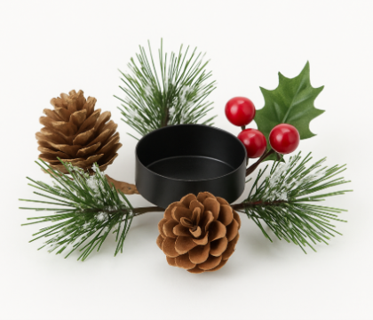 Atmosphera Коледен свещник Branch 10см mix