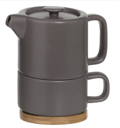 Secret de Gourmet чайник+чаша TAUPE NATURAL