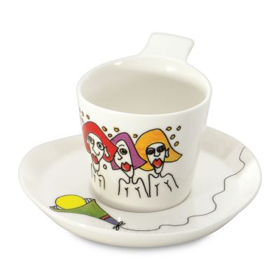 Комплект 2 чаши+чинийки 180мл coffee Codriez