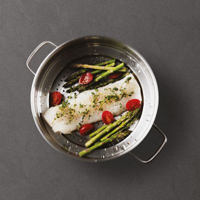 Съд за готвене на пара Graphite Leo 20-24см