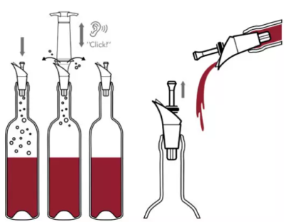 VacuVin наливка+тапа Sarver&Stopper 2бр 