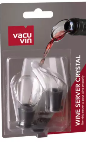 VacuVin кристална наливка за вино 2бр