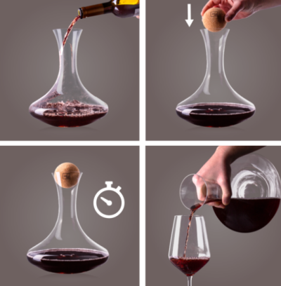 VacuVin гарафа с коркова тапа New