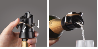 VacuVin тапа за наливане и съхранение на шампанско 