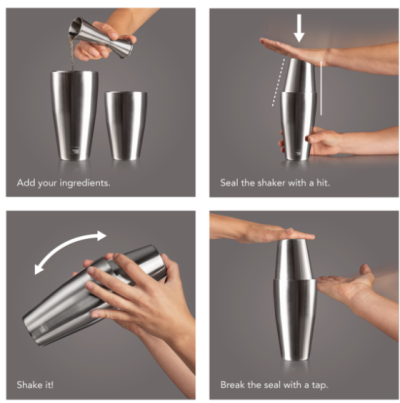 VacuVin шейкър stainless steel Tin on Tin