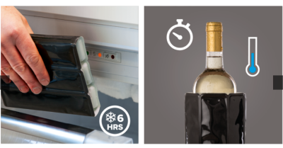 VacuVin охладител за вино Active cooler Черен