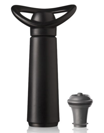 VacuVin комплект помпа за вакуум+1 тапа кутия black NEW