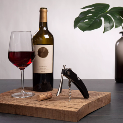 VacuVin тирбушон с едно изтегляне черен