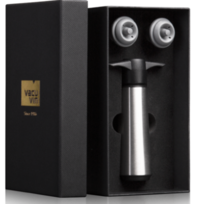 VacuVin комплект помпа инокс+2 тапи Gift box