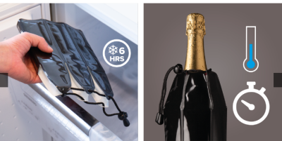 VacuVin охладител за шампанско Active cooler platinium