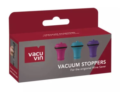 VacuVin вакуумни тапи за вино 3бр Color