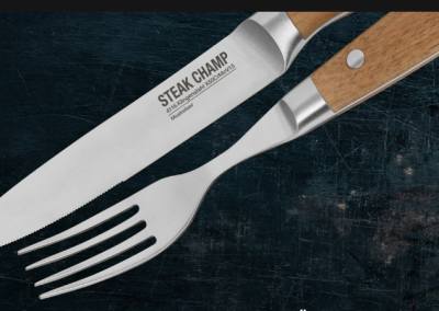 STEAK CHAMP комплект прибори 2+2 Prime Rib
