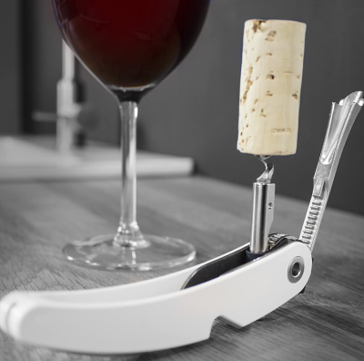 VacuVin тирбушон с едно изтегляне бял