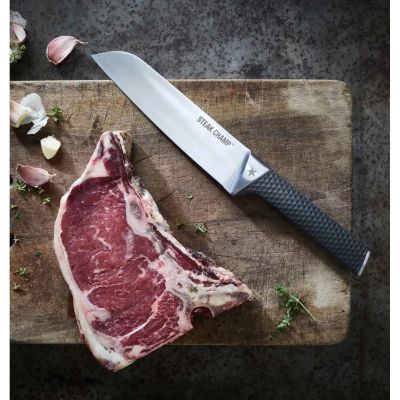 Професионален готварски нож SteakChamp Chef’s Knife с 19 см острие от неръждаема стомана и ергономична дръжка