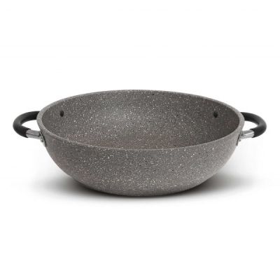 Flonal Monolite Induction съд Ø 28 cm с две термоустойчиви дръжки и каменно покритие Magma‑Tech Plus – произведен в Италия
