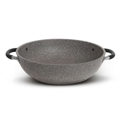 Flonal Monolite Induction тенджера с две дръжки, Ø28/32 cm, с каменно покритие и индукционно дъно – Made in Italy