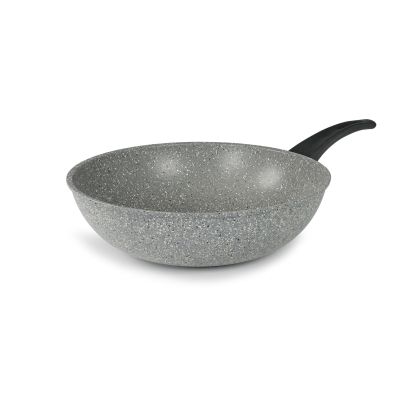 Flonal Wok Dura Induction Ø28–32 cm – каменно покритие, незалепващ уок за индукция и газ, произведен в Италия