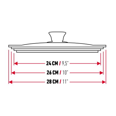 FLONAL Капак 24/26/28см силикон мултисайз