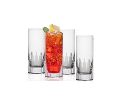 RONA Diamond комплект 4 високи кристални чаши 370 ml