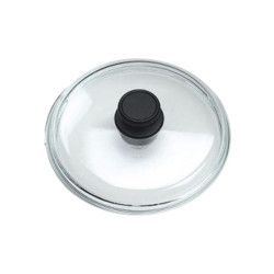 AMT стъклен капак Ø 18 см с дръжка – топлоустойчив, с отдушник, подходящ за фурна