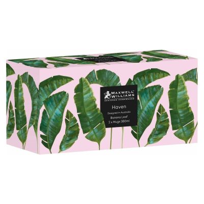 Maxwell&Williams чаши 2ка Heaven monstera 380мл