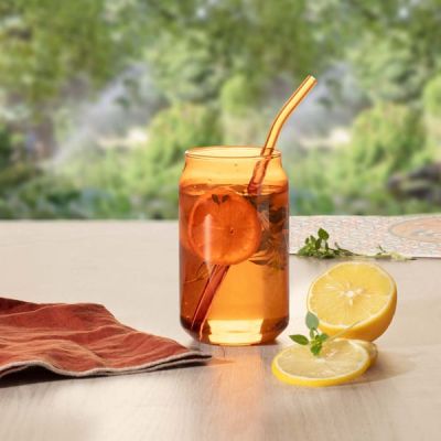 Secret de courmet чаша+сламка 52cl amber