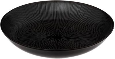 alt="Secret de Gourmet ‘atelier’ deep plate 19 cm – black stoneware"