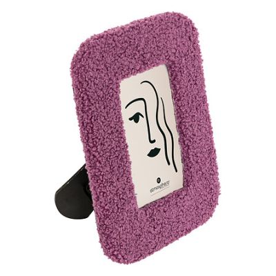 Фоторамка Neela Bouclette Atmosphera лилава 10×15 cm с текстилен ефект