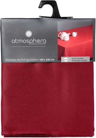 Atmosphera покривка 140х240 anti stain червено