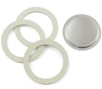 PEDRINI 3 уплътнения+1 филтър за кафеварка 1 кафе MOKA