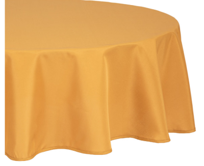 Atmosphera покривка кръг ф180см жълто