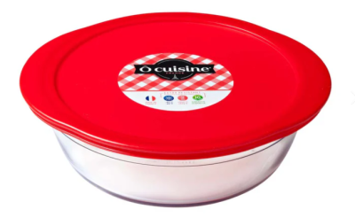 Ocuisine съд за печене силикон капак кръг 20x18x7cm 1,1л