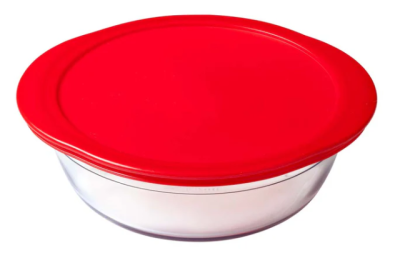 Ocuisine съд за печене силикон капак кръг 20x18x7cm 1,1л