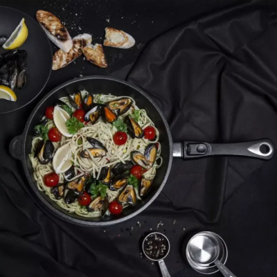 AMT тиган 28см/7см induction detachable handle