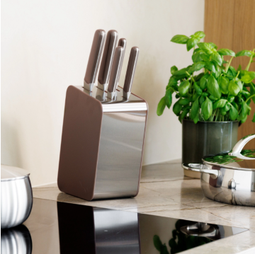 BergHOFF HOME Elements комплект ножове Aubergine