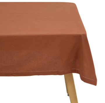 Atmosphera покривка CHAMBRAY 140х240  terracota