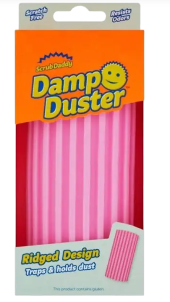 Scrub Daddy Гъба за почистване на прах Damp Duster - розова